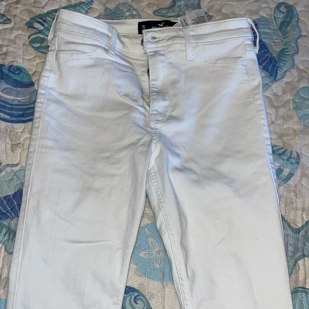 Hollister white jeans